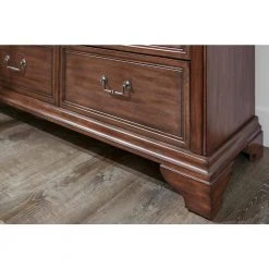 Home Decorators Collection Beckford Walnut Finish 6 Drawer Dresser (54 in W. X 36 in H.) -Flora Home Decorators Soldes walnut home decorators collection dressers 05562 66 1000