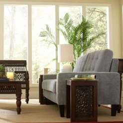 Home Decorators Collection Maharaja Walnut 2-Piece Nesting End Table -Flora Home Decorators Soldes walnut home decorators collection end side tables 0652100960 40 1000