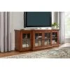 Home Decorators Collection Edenridge Walnut Finish Wood TV Stand with Glass Windowpane Doors (62 in. W x 24.38 in. H) -Flora Home Decorators Soldes walnut home decorators collection sideboards buffet tables 03304 64 1000