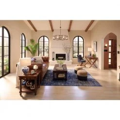 Home Decorators Collection 48 in. Rectangular Walnut 3 Drawer Writing Desk with Built-In Storage -Flora Home Decorators Soldes walnut home decorators collection writing desks wd 08 4f 1000