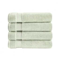 Home Decorators Collection Egyptian Cotton Watercress Green Bath Sheet (Set of 4)