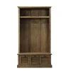 Home Decorators Collection Shutter Weathered Oak 42" W Hall Tree with Drawers -Flora Home Decorators Soldes weathered oak home decorators collection hall trees 1157310930 64 1000