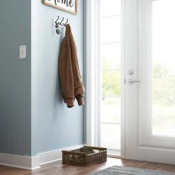 Home Decorators Collection 10 in. L White and Black Scroll Hook Rail -Flora Home Decorators Soldes white and black home decorators collection hooks r12344h pfb u a0 1000