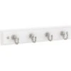 Home Decorators Collection 9 in. L White and Nickel Key Rail 1 Home Decorators Collection 9 in. L White and Nickel Key Rail -Flora Home Decorators Soldes white and nickel home decorators collection hooks r25980h pwn u 64 1000