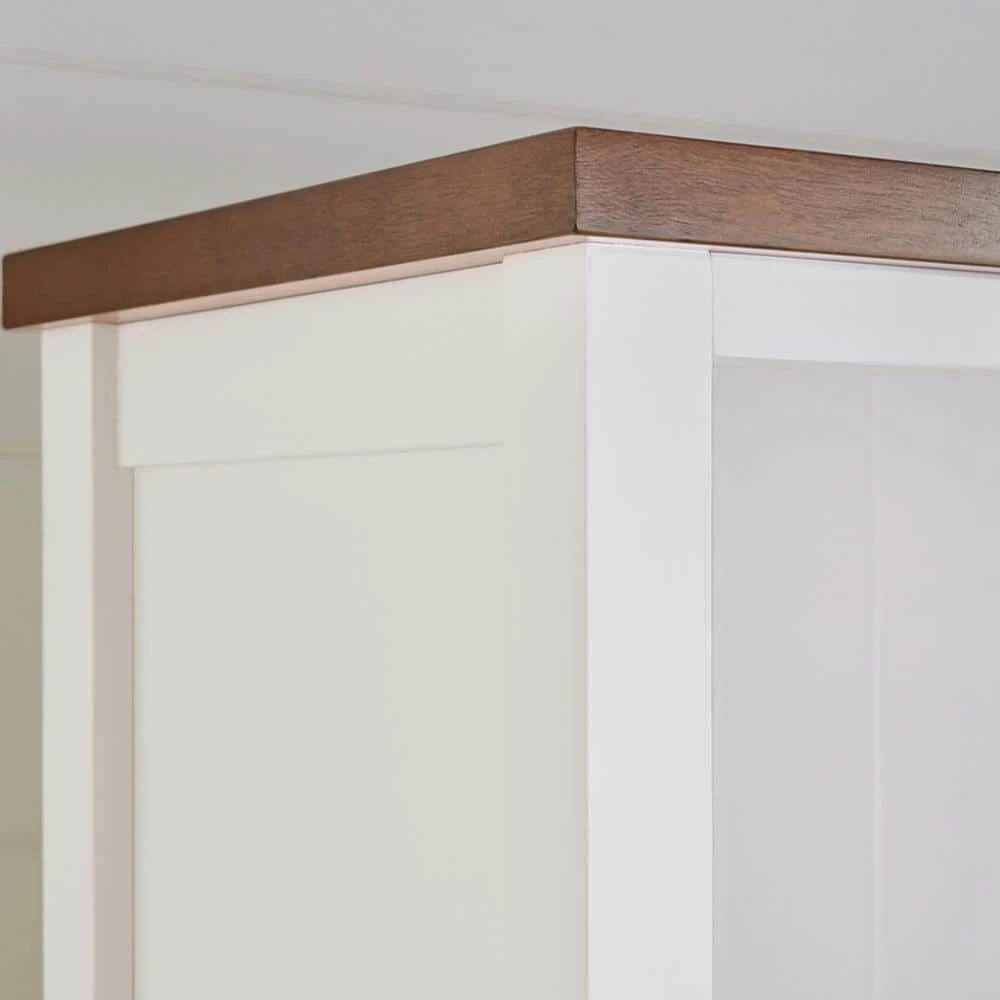 Home Decorators Collection 68.8 in. White/Haze Wood 5-shelf Standard Bookcase with Adjustable Shelves 8 Home Decorators Collection 68.8 in. White/Haze Wood 5-shelf Standard Bookcase with Adjustable Shelves - Image 6