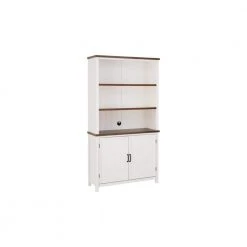 Home Decorators Collection Appleton White and Haze Finish Wood Bookcase with Concealed Storage (39 in. W x 72 in. H) -Flora Home Decorators Soldes white haze home decorators collection file cabinets sk19346br2 w c3 1000