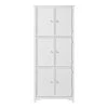 Home Decorators Collection Bradstone White 6 Door Storage Cabinet