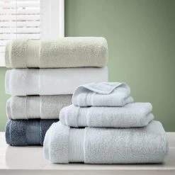 Home Decorators Collection Egyptian Cotton 18-Piece Bath Towel Set in White -Flora Home Decorators Soldes white home decorators collection bath towels at17754 57 63 white 44 1000