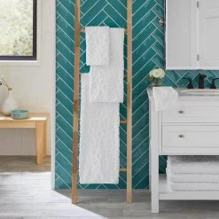 Home Decorators Collection Turkish Cotton White Textured 12-Piece Bath Towel Set -Flora Home Decorators Soldes white home decorators collection bath towels textrd12pcswht a0 1000