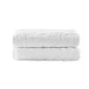 Home Decorators Collection Turkish Cotton White Textured Bath Towel (Set of 2) -Flora Home Decorators Soldes white home decorators collection bath towels textrd2pcswht 64 1000