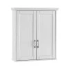 Home Decorators Collection Ashburn 23-1/2 in. W x 27 in. H x 8 in. D Bathroom Storage Wall Cabinet in White