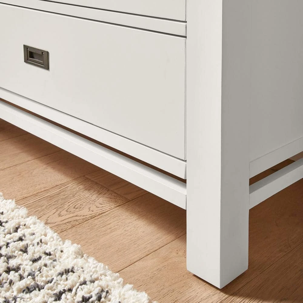 Home Decorators Collection Calden Bright White 5-Drawer Chest of Drawers (49 in. H x 40 in. W x 20 in. D) 7 Home Decorators Collection Calden Bright White 5-Drawer Chest of Drawers (49 in. H x 40 in. W x 20 in. D) - Image 5