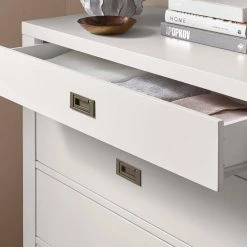 Home Decorators Collection Calden Bright White 5-Drawer Chest of Drawers (49 in. H x 40 in. W x 20 in. D) 10 Home Decorators Collection Calden Bright White 5-Drawer Chest of Drawers (49 in. H x 40 in. W x 20 in. D) -Flora Home Decorators Soldes white home decorators collection chest of drawers campaign chest a0 1000