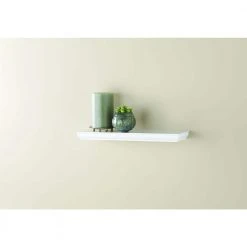 Home Decorators Collection 24 in. L x 8 in. W Profile White Shelf -Flora Home Decorators Soldes white home decorators collection decorative shelving 9085634 40 1000
