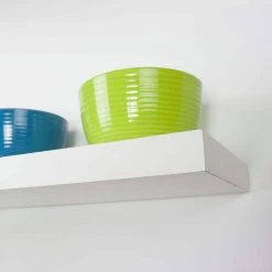 Home Decorators Collection 24 in. L x 7.75 in. W Slim Floating White Shelf -Flora Home Decorators Soldes white home decorators collection decorative shelving 9085646 1f 1000