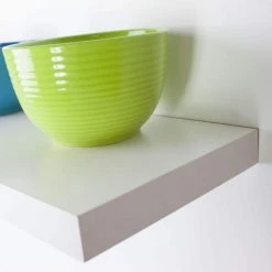 Home Decorators Collection 24 in. L x 7.75 in. W Slim Floating White Shelf -Flora Home Decorators Soldes white home decorators collection decorative shelving 9085646 4f 1000