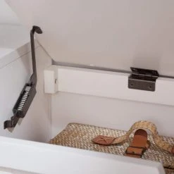 Home Decorators Collection White Wood Entryway Bench with Flip Top and Concealed Storage (46 in. W x 20 in. H) -Flora Home Decorators Soldes white home decorators collection dining benches sk19331br1 w 66 1000