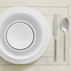 Home Decorators Collection 40-Piece Ceramic Coupe Dinnerware Set in White (Service for 8) -Flora Home Decorators Soldes white home decorators collection dinnerware sets 116730 40r 40 1000