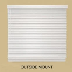 Home Decorators Collection White Cordless Room Darkening 2.5 in. Premium Faux Wood Blind for Window - 35 in. W x 64 in. L -Flora Home Decorators Soldes white home decorators collection faux wood blinds 10793478361892 66 1000