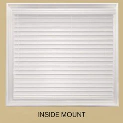Home Decorators Collection White Cordless Room Darkening 2.5 in. Premium Faux Wood Blind for Window - 35 in. W x 64 in. L -Flora Home Decorators Soldes white home decorators collection faux wood blinds 10793478361892 77 1000