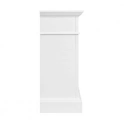 Home Decorators Collection Keighley 52 in. Freestanding Faux Marble Surround Electric Fireplace TV Stand in White -Flora Home Decorators Soldes white home decorators collection freestanding electric fireplaces 1557fm 33 201 fa 1000