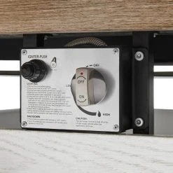 Home Decorators Collection Summerfield 39.5 in. x 25 in. Square Steel White Wood-Look Tile Top LP Gas Fire Pit -Flora Home Decorators Soldes white home decorators collection gas fire pits 2364fp 1 44 1000