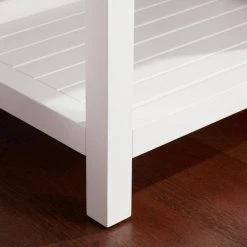 Home Decorators Collection Baythorn White Finish Wood Hall Tree with Mirror (25 in. W x 72 in. H) -Flora Home Decorators Soldes white home decorators collection hall trees eh 03 66 1000