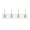 Home Decorators Collection 18 in. White Snap Install Hook Rack with 4 Satin Nickel Pill Top Hooks 2 Home Decorators Collection 18 in. White Snap Install Hook Rack with 4 Satin Nickel Pill Top Hooks -Flora Home Decorators Soldes white home decorators collection hooks 63096 64 1000