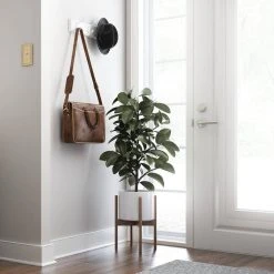 Home Decorators Collection 18 in. L White Hook Rail -Flora Home Decorators Soldes white home decorators collection hooks r44451h pww u a0 1000