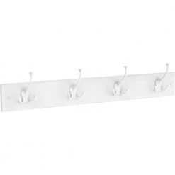 Home Decorators Collection 27 in. L White Hook Rail