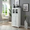 Home Decorators Collection Hampton Harbor 25 in. W x 14 in. D x 52-1/2 in. H Linen Cabinet with Drawer in White -Flora Home Decorators Soldes white home decorators collection linen cabinets bf 22673 wh 64 1000