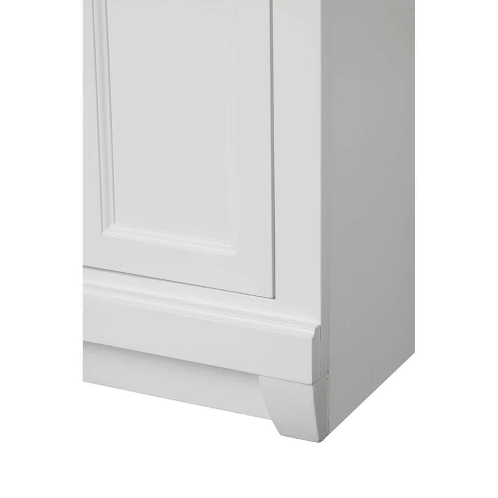 Home Decorators Collection Naples 24 in. W x 17 in. D x 74 in. H Bathroom Linen Cabinet in White 7 Home Decorators Collection Naples 24 in. W x 17 in. D x 74 in. H Bathroom Linen Cabinet in White - Image 6