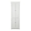 Home Decorators Collection Naples 24 in. W x 17 in. D x 74 in. H Bathroom Linen Cabinet in White