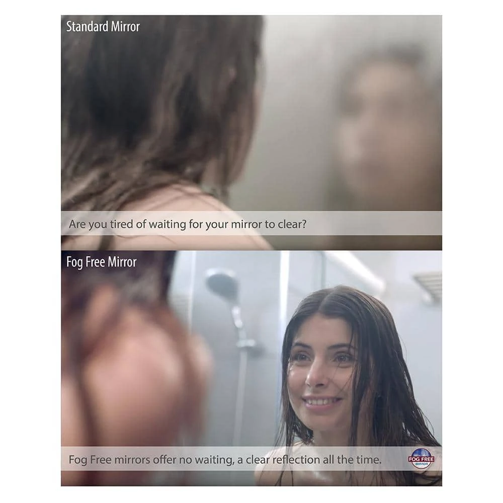 Home Decorators Collection 24 in. x 30 in. Fog Free Recessed or Surface Mount Herringbone Medicine Cabinet with Mirror 11 Home Decorators Collection 24 in. x 30 in. Fog Free Recessed or Surface Mount Herringbone Medicine Cabinet with Mirror - Image 9