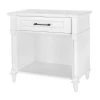 Home Decorators Collection Bellmore 1-Drawer White Nightstand (32 in. W x 18.75 in. D x 30.5 H) -Flora Home Decorators Soldes white home decorators collection nightstands hd 001 ns wh 64 1000