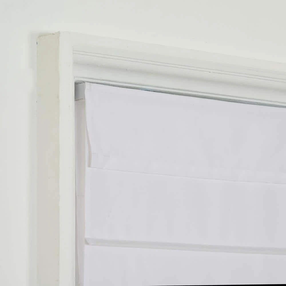 Home Decorators Collection Cordless Light Filtering Fabric Roman Shade 29X64 White 7 Home Decorators Collection Cordless Light Filtering Fabric Roman Shade 29X64 White - Image 5