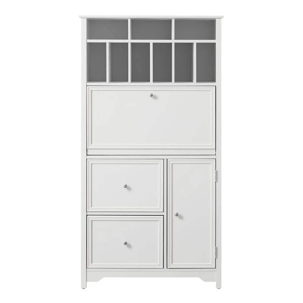 Home Decorators Collection Bradstone White Secretary Desk 3 Home Decorators Collection Bradstone White Secretary Desk