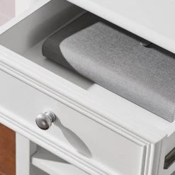 Home Decorators Collection Bradstone 47.80 in. White Writing Desk -Flora Home Decorators Soldes white home decorators collection writing desks js 3429 a a0 1000