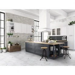 Home Decorators Collection Carrara Matte Rectified 12 in. x 24 in. Porcelain Floor and Wall Tile (13.3 sq. ft. /case) -Flora Home Decorators Soldes white matte home decorators collection porcelain tile chdeaj0212x24 31 1000