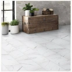Home Decorators Collection Carrara Matte Rectified 12 in. x 24 in. Porcelain Floor and Wall Tile (13.3 sq. ft. /case) -Flora Home Decorators Soldes white matte home decorators collection porcelain tile chdeaj0212x24 40 1000