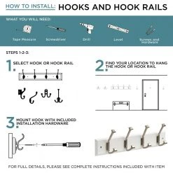 Home Decorators Collection 18 in. White and Satin Nickel Beveled Square Hook Rack -Flora Home Decorators Soldes white satin nickel home decorators collection hooks r30799h pwn u a0 1000