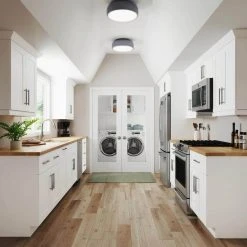 Home Decorators Collection Washington Vesper White Plywood Shaker Stock Assembled Base Kitchen Cabinet Soft Close Left 36 in. x 34.5 in. x24 in. -Flora Home Decorators Soldes white thermofoil home decorators collection assembled kitchen cabinets ezr36l wvw e1 1000