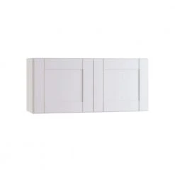 Home Decorators Collection Washington Vesper White Plywood Shaker Stock Assembled Wall Kitchen Cabinet Soft Close 30 in. x 12 in. x12 in.