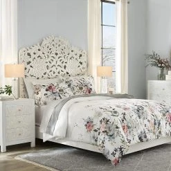 Home Decorators Collection Nadia Carved 3-Drawer Whitewash Nightstand (30 in. H x 23 in. W x 17 in. D) -Flora Home Decorators Soldes whitewash home decorators collection nightstands cac 20 015 c3 1000