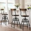 Home Decorators Collection Hamrick Industrial Adjustable Height Backed Bar Stool -Flora Home Decorators Soldes wood black iron home decorators collection bar stools bc9333c 64 1000