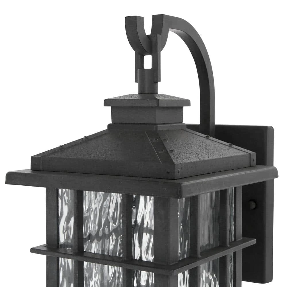 Home Decorators Collection Summit Ridge Collection Zinc Outdoor Integrated LED Dusk-to-Dawn Wall Lantern Sconce 5 Home Decorators Collection Summit Ridge Collection Zinc Outdoor Integrated LED Dusk-to-Dawn Wall Lantern Sconce - Image 3