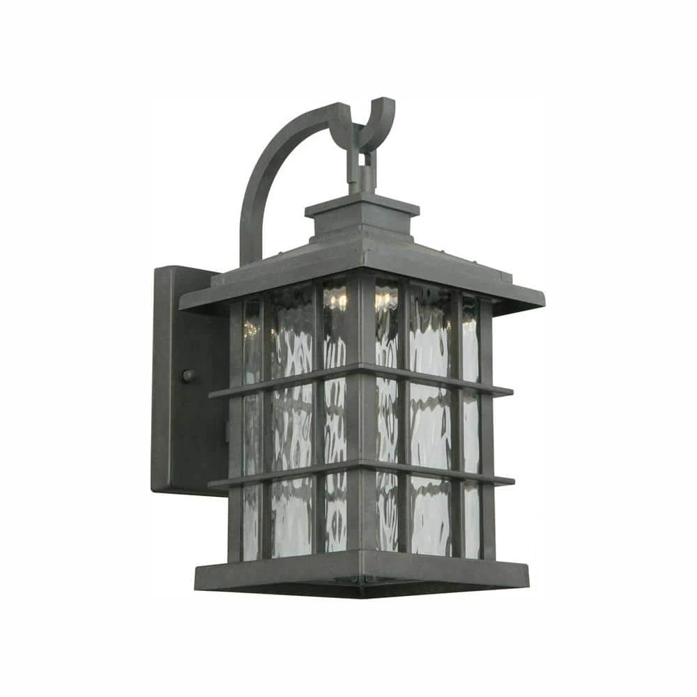 Home Decorators Collection Summit Ridge Collection Zinc Outdoor Integrated LED Dusk-to-Dawn Wall Lantern Sconce 3 Home Decorators Collection Summit Ridge Collection Zinc Outdoor Integrated LED Dusk-to-Dawn Wall Lantern Sconce