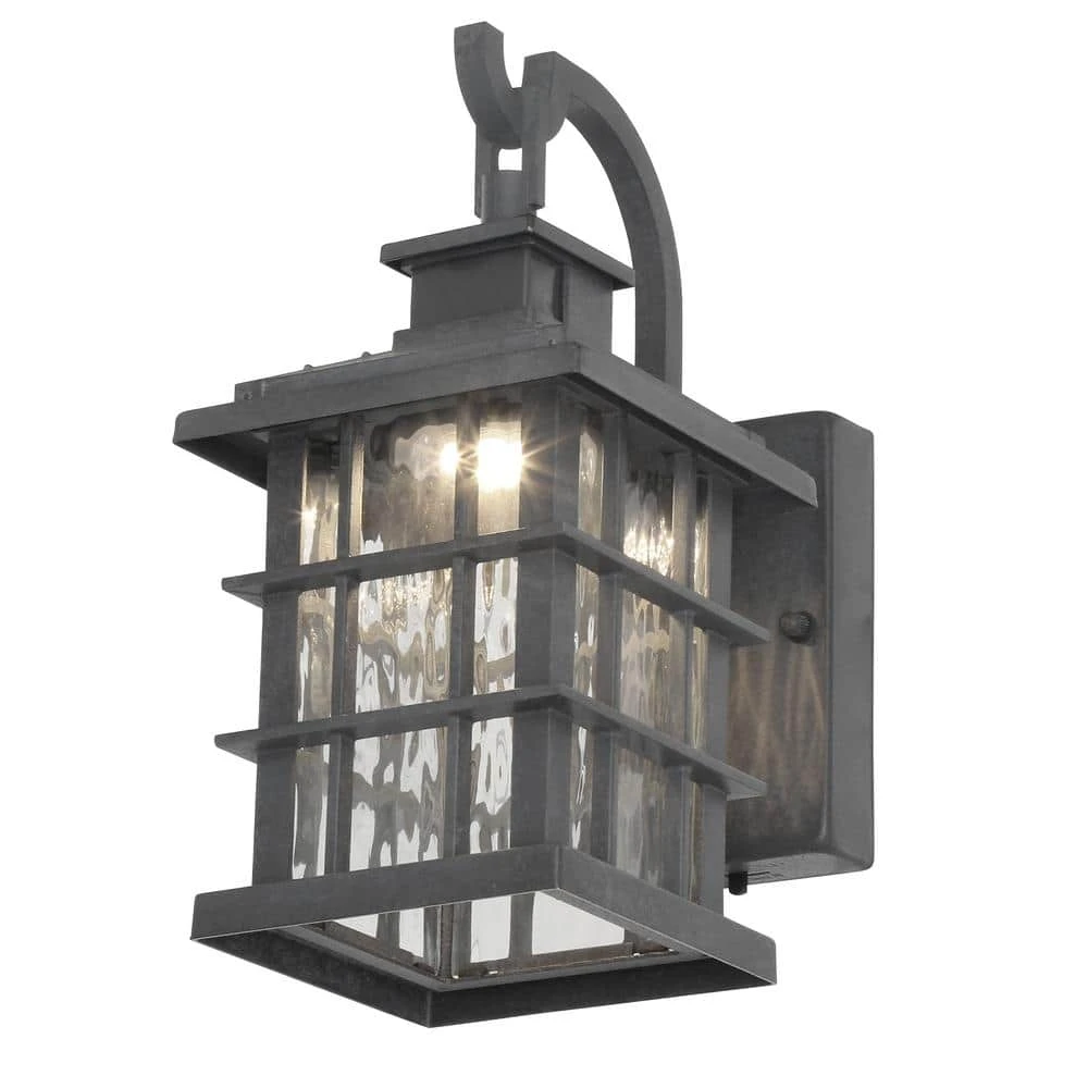 Home Decorators Collection Summit Ridge Collection Zinc Motion Sensor Outdoor Integrated LED Wall Lantern Sconce 5 Home Decorators Collection Summit Ridge Collection Zinc Motion Sensor Outdoor Integrated LED Wall Lantern Sconce - Image 3