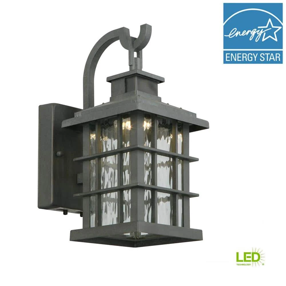 Home Decorators Collection Summit Ridge Collection Zinc Motion Sensor Outdoor Integrated LED Wall Lantern Sconce 7 Home Decorators Collection Summit Ridge Collection Zinc Motion Sensor Outdoor Integrated LED Wall Lantern Sconce - Image 5