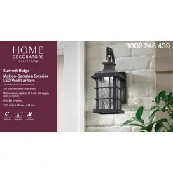Home Decorators Collection Summit Ridge Collection Zinc Motion Sensor Outdoor Integrated LED Wall Lantern Sconce 19 Home Decorators Collection Summit Ridge Collection Zinc Motion Sensor Outdoor Integrated LED Wall Lantern Sconce -Flora Home Decorators Soldes zinc home decorators collection outdoor sconces cqh1691ls 2 fa 1000